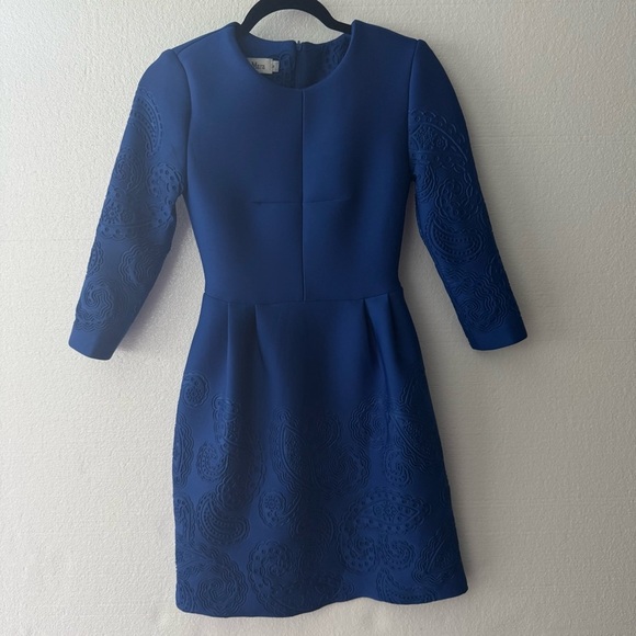 MaxMara Dresses & Skirts - MaxMara Cobalt Blue Long Sleeve Mini Cocktail Dress size Medium